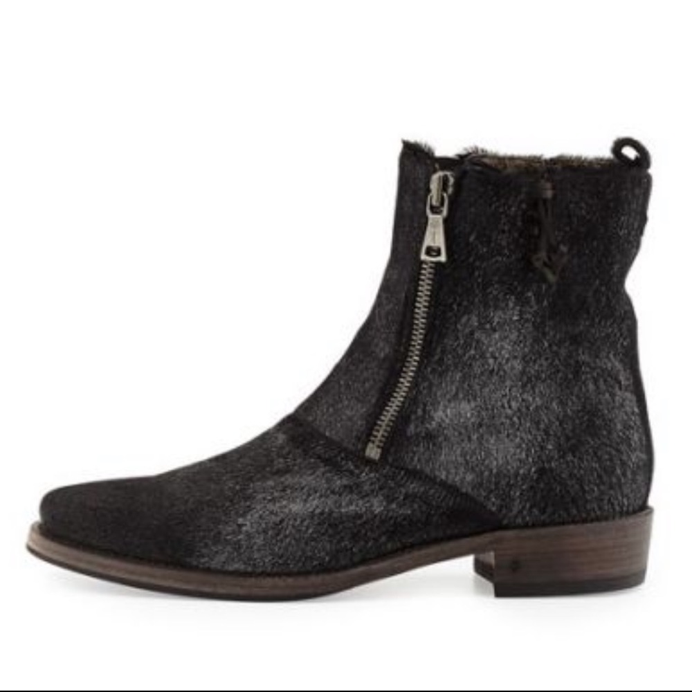 John Varvatos Mens Pony Hair Boots